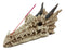 Ancient Fossil Dragon Head Skeleton Incense Burner Statue Prehistoric Dinosaur