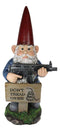Ebros Don't Tread On Me Angry Old Mr Gnome With Rifle By Sign Guest Greeter Statue
