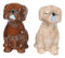 Labrador Puppies Magnetic Salt and Pepper Shakers Set, Blond Chocolate