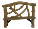 Ebros Fairy Garden Miniature Tree Twigs and Branch Love Bench Sculpture 3.5" H