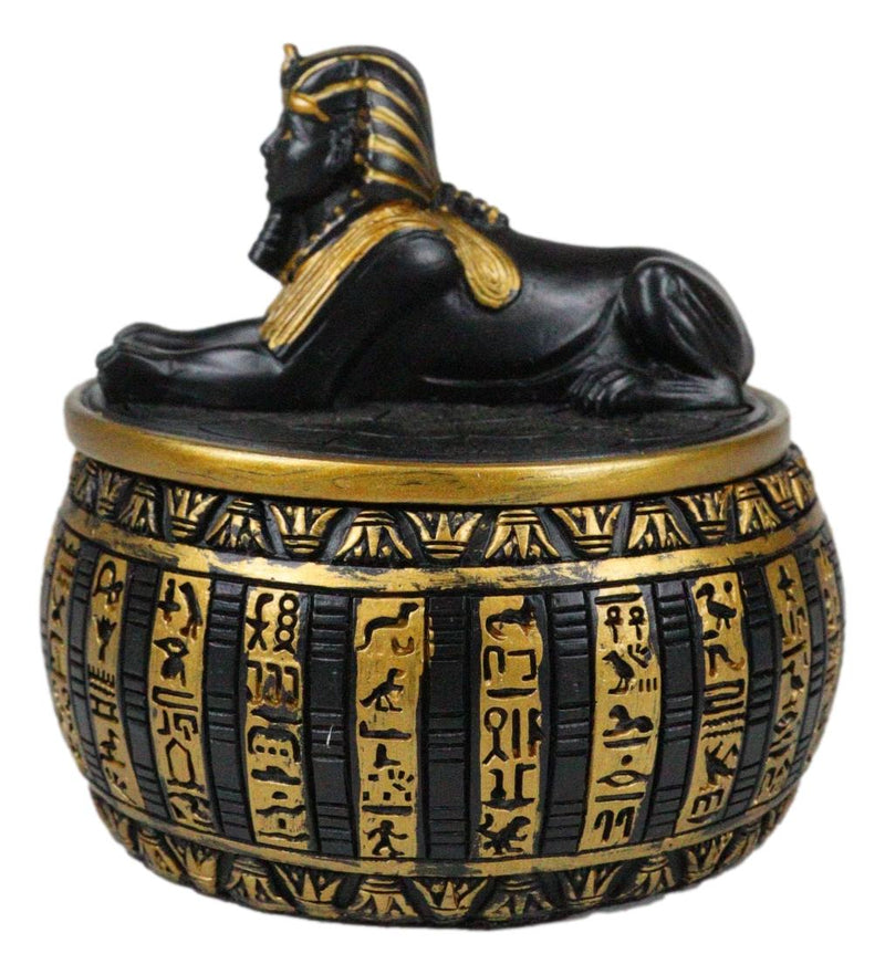 Ebros Egyptian Guardian Androsphinx Jewelry Box Statue Classical Egypt Monument Sphinx