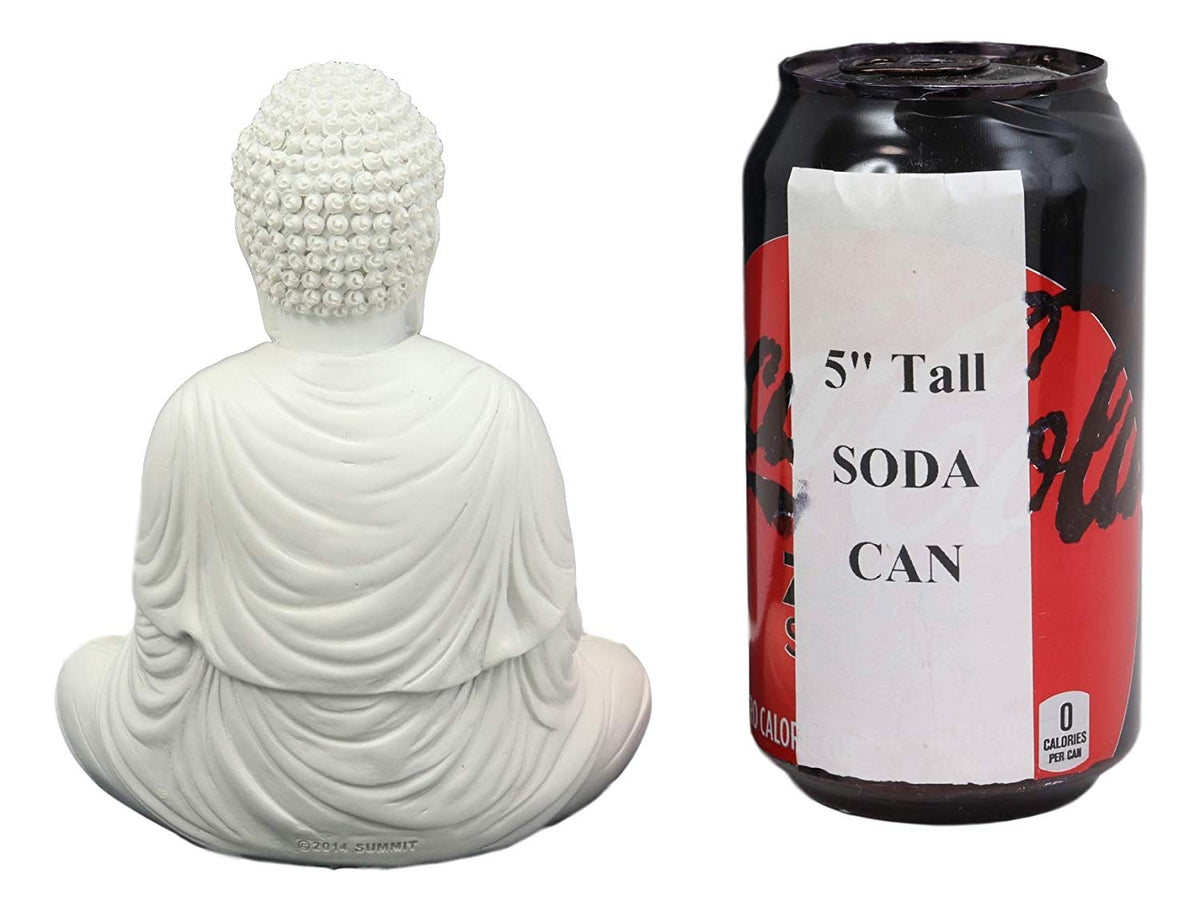 Ebros Abhaya Mudra Buddha Shakyamuni Sitting in Meditation Statue 5.25" Tall