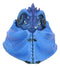 Blue Hibernating Gehena Dragon Small Stash Decorative Jewelry Box Figurine