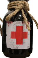 Pack Of 6 Ceramic Magic Voodoo Apothecary Mad Doctor Potion Bottles Props