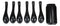 Matte Black Melamine Deep Soup Spoons Pack Of 6 Set Restaurant Supply Food Spoon