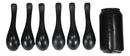 Matte Black Melamine Deep Soup Spoons Pack Of 12 Restaurant Supply Food Spoon