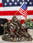 Ebros Iwo Jima 6 Marines Raising USA Flag Memorial Replica 12" Long Figurine