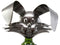 Ebros Whimsical Bunny Rabbit Holding Giant Carrot Metal Wine Bottle Holder Caddy