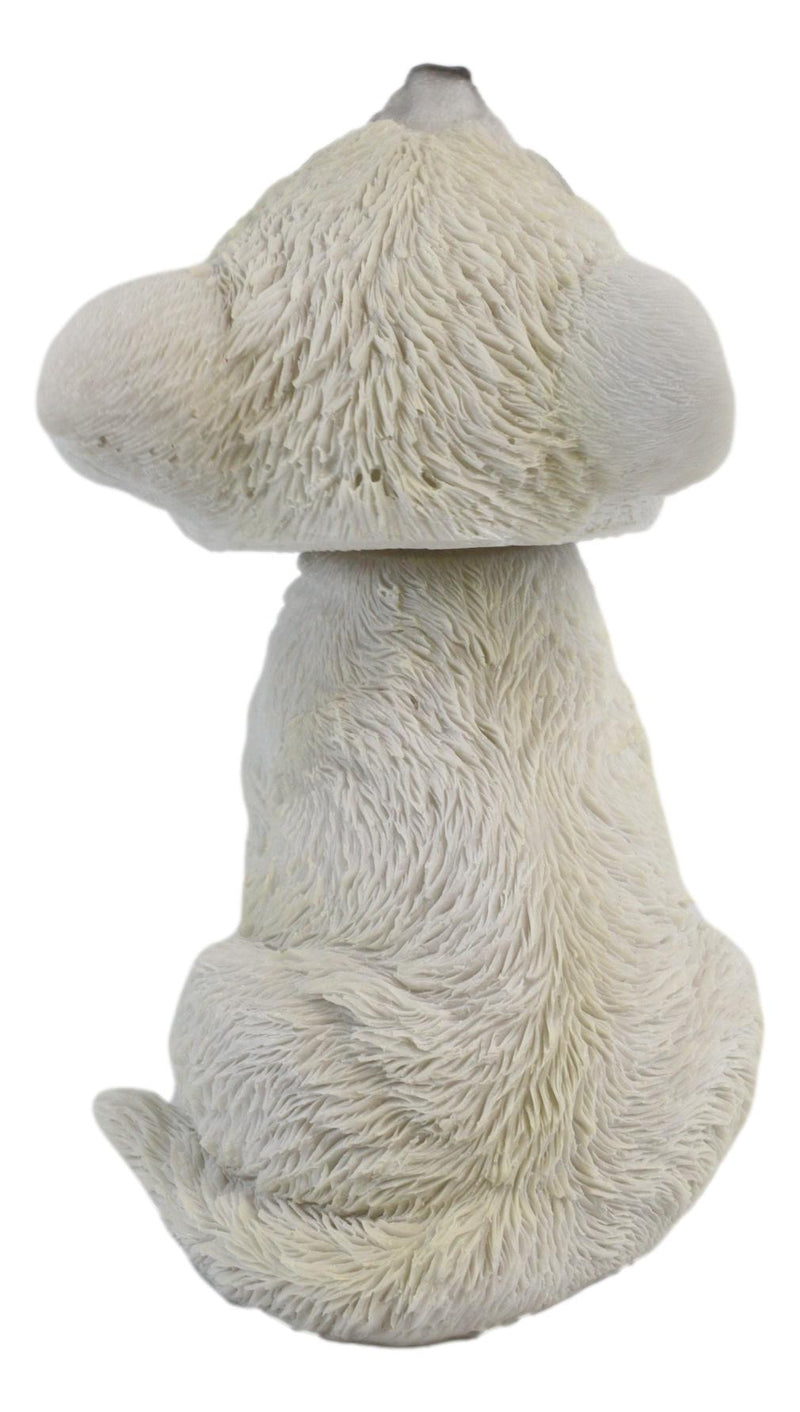 Ebros Wildlife Cries of The Night Howling White Snow Wolf Bobblehead Figurine