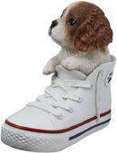 Ebros 'Paw-Star' Pups King Charles Spaniel in Sneaker with Glass Eyes Figurine