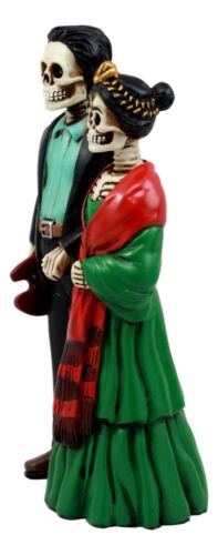 Day Of The Dead Mexican Artists La Pintora Skeleton Couple Figurine Decor Statue - Ebros Gift