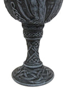 Ebros Winged Gargoyle Wine Goblet Chalice With Stainless Steel Liner 6oz Resin