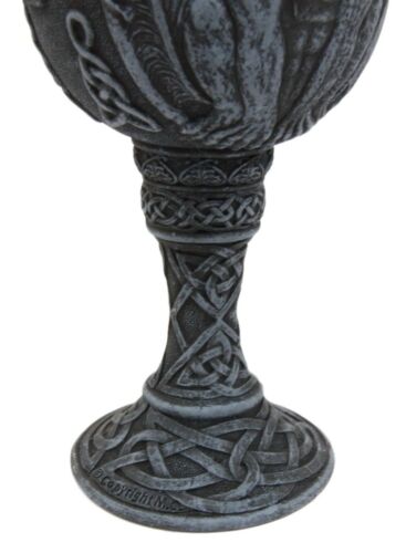 Ebros Winged Gargoyle Wine Goblet Chalice With Stainless Steel Liner 6oz Resin