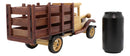 Hand Made Wood Retro Classic Style Model TT Pick Up Truck Wine Holder Figurine