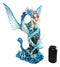 Ebros Large Nautical Blue Mermaid Feeding Leviathan Ocean Dragon Fairy Statue
