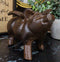 Cast Iron Whimsical Flying Pig Angel Decorative Statue Heirloom Vintage Rustic