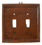 Pack of 2 Southwestern Tribal Navajo Branchwood Double Toggle Switch Wall Plates