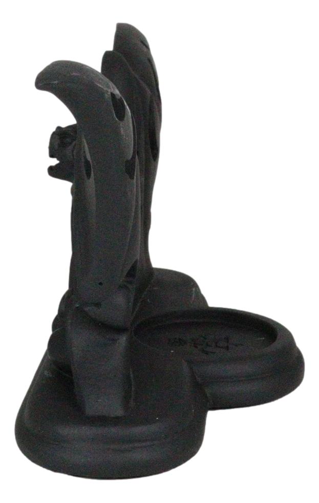 Lunaeca Gothic Lunar Moon Phases Cutout Winged Vampire Bat Votive Candle Holder