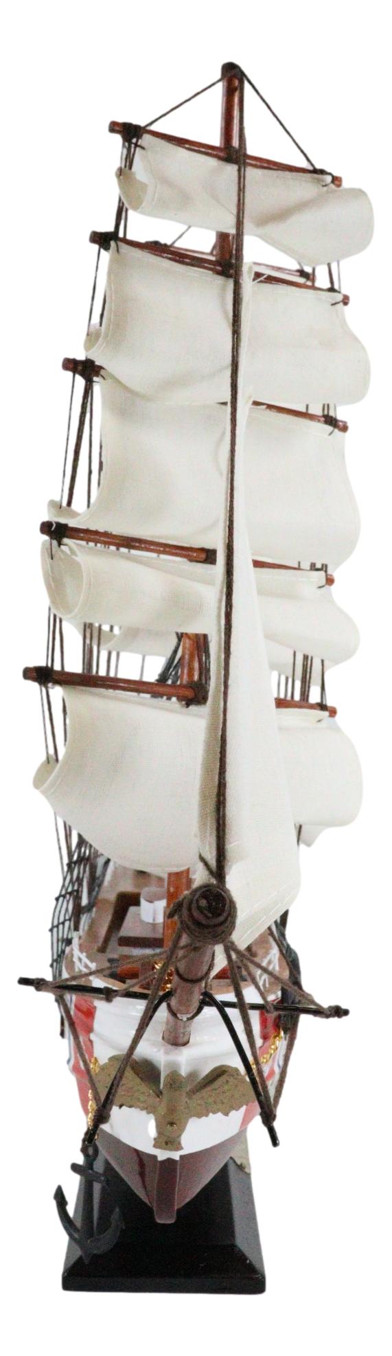 20"L Handicraft Wood United States Coast Guard Cutter Eagle Ship Model Display