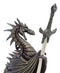 Ebros Litche Blade Ruth Thompson Skeleton Dragon Statue With Letter Opener Knife Decor