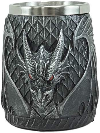 Ebros Winged Dragon Eye Of Drogon 16oz Drinking Coffee Mug Tankard Cup 6" Wide