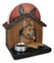 Canine Service Germen Shepherd Dog In Doghouse Coaster Set Holder And 4 Coasters