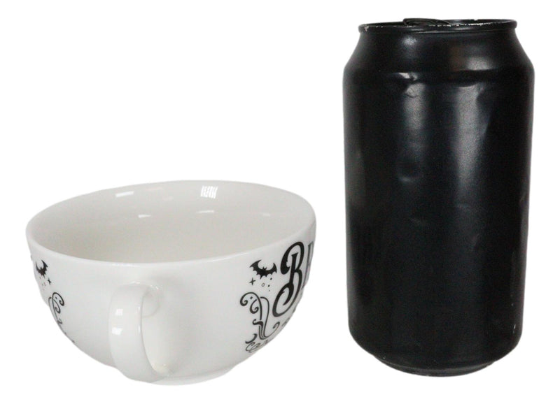 Porcelain Bat Brew Magic Cauldron Stackable Tea Pot And Cup With Saucer Set Of 3