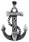 Ebros Celtic Tribal Tattoo Nautical Ship Anchor Pendant Pewter Jewelry Accessory