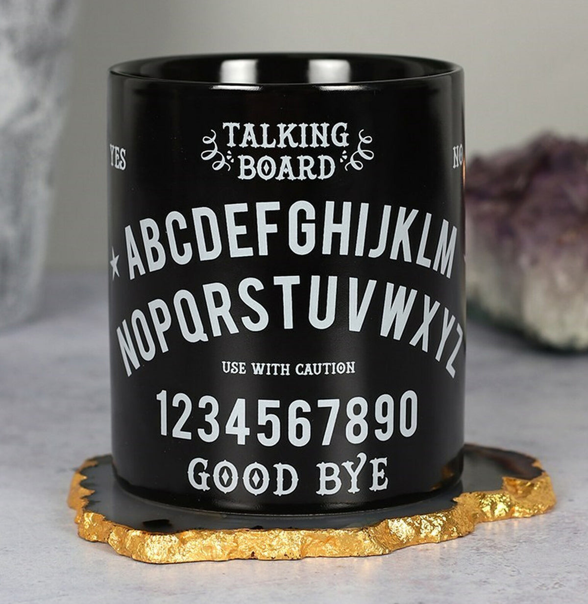 Black Wicca Occult Magic Spirit Talking Board Porcelain Coffee Mug 11Oz