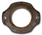 Southwestern Turquoise Beaded Western Lasso Ropes Stars Wall Mirror With 2 Hooks