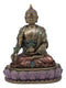 Ebros Akshobhya Bhaiṣajyaguru Medicine Buddha of Healing and Purity Meditating Figurine in Faux Bronze Patina for Home Altar Zen Decoration Eastern Enlightenment Amitabha Buddhist Statue Feng Shui