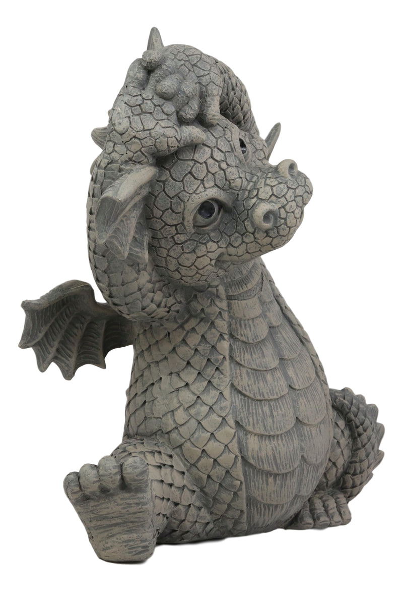Ebros Whimsical Garden Dragon Morning Yoga Stretch Statue Guest Greeter Decor