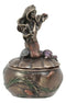Ebros Mermaid Sitting On Oyster Sea Shell Small Jewelry Decorative Trinket Box