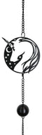 Sacred Unicorn Horse with Moon and Stars Metal Wall Hanging Mobile Wind Chime