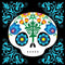 Ebros Calavera Baby Sugar Skulls DOD Ceramic Coaster Set 4 Corked Tiles