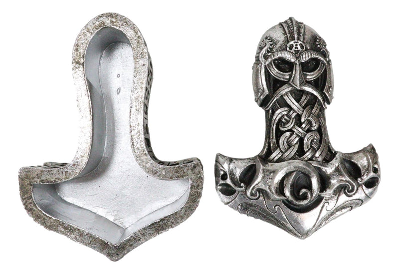 Norse Runes Coat of Arms Heraldry Thor Hammer Mjolnir Decorative Jewel ...