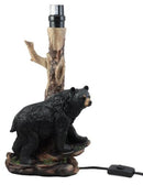 Roaming Forest North American Black Bear Desktop Table Lamp Decor Figurine 20"H