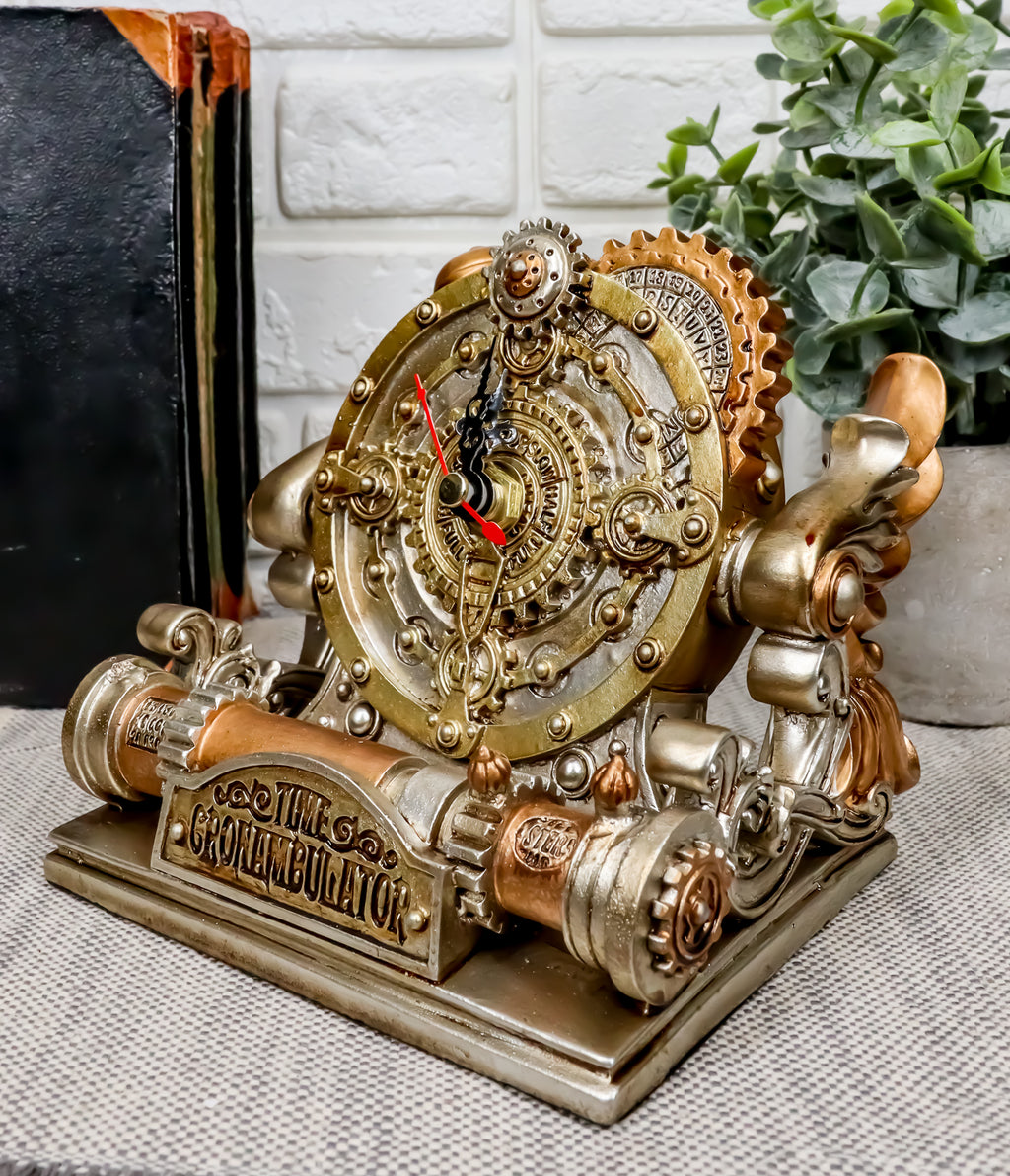 One Way Clockwork Time Machine Steampunk Chronambulator Time Warp Machine With Painted Clockwork Desk ...
