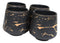 Black Faux Marble With Gold Veins Ceramic Tea Pot And Cups With Tray Set For 4
