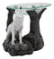 Ebros White Wolf Howling Electric Oil Burner Tart Warmer Statue Night Light