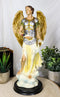 Ebros Catholic Church Archangel Saint Gabriel Statue 12.25" Tall Angel Messenger of God Holding The Scroll Revelation of Gabriel Decorative Figurine