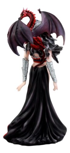 Nene Thomas Red Fire Dragon Witch Statue 12"H Queen Of Shadows Severeielle Decor