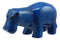 Ebros Small Egyptian Goddess Taweret Statue 3"Long Blue Nile River Hippopotamus