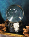 Ebros Sabbatic Goat Baphomet Ram Skull Pentagram LED Glass Gazing Ball Figurine