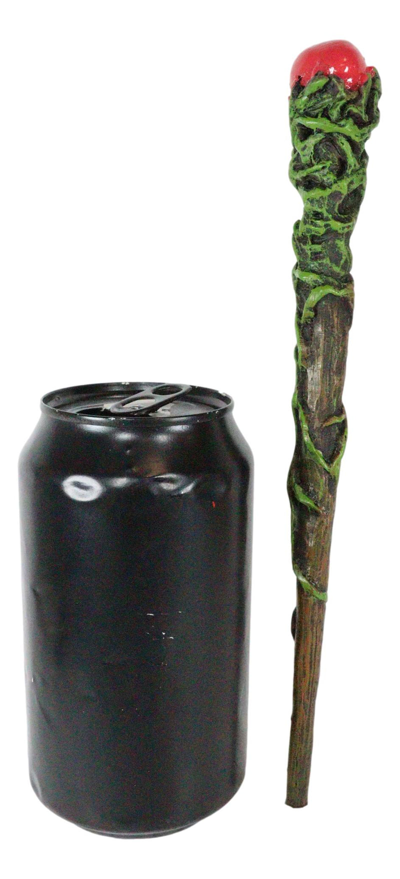 Ebros Greenman Vine With Red Orb Fantasy Sorcery Wizard Cosplay Toy Magic Wand 9.25"L