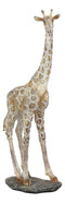 Ebros Large Mosaic Giraffe Statue 15.25" Tall Safari Savannah Standing Reticulated Giraffes Long Neck Animal Figurine Madagascar Africa Wildlife Decor and Gifts