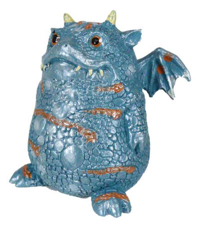 Proggle The Fat Little Blue Dragon With Tiny Wings Comical Chibi Small Figurine