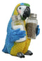 Ebros Tropical Rainforest Blue Scarlet Macaw Parrot Salt Pepper Shakers Holder