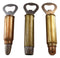 Pack Of 3 Western Rustic Bullet Shell Casings Ammo Hand Beer Bottle Openers