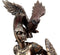 Ebros Athena Minerva With Wise Owl Statue Goddess Of Wisdom Sculpture 12"H